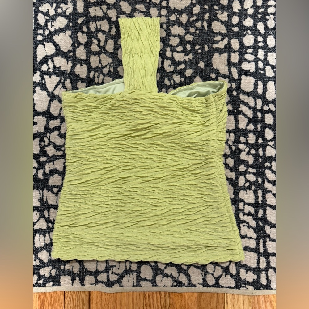 Lime Green One-Shoulder Top - Picture 3 of 10